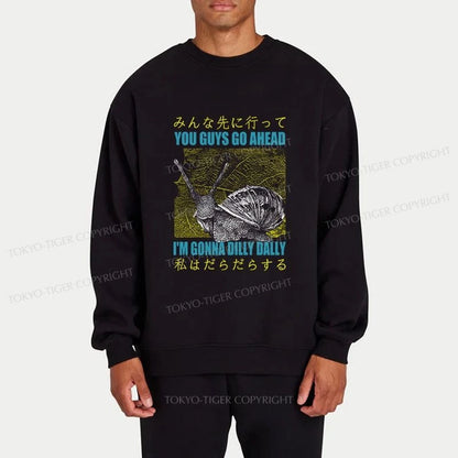 Tokyo-Tiger Slow Snail Japanese Sweatshirt