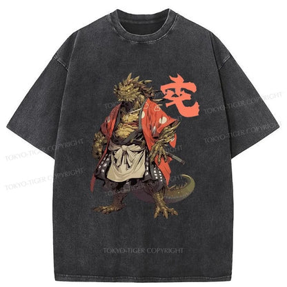 Tokyo-Tiger Japanese Mythology Creature Washed T-Shirt