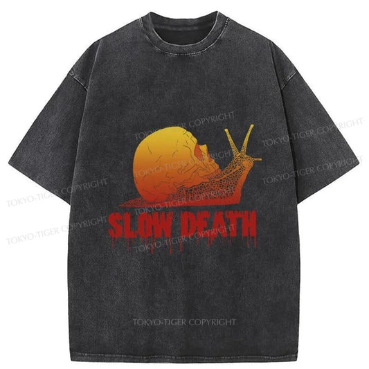 Tokyo-Tiger Slow Death Snail Washed T-Shirt