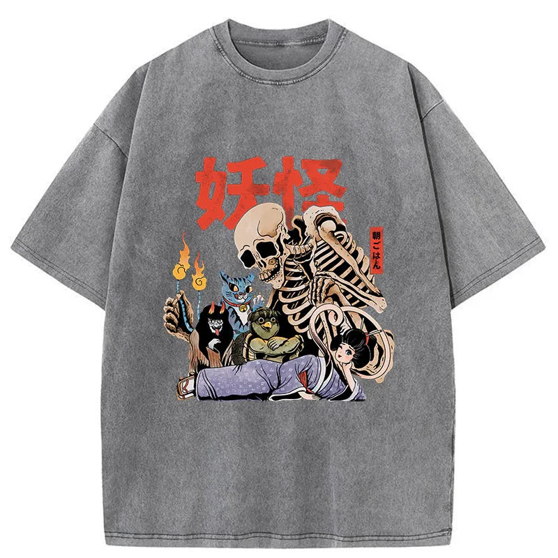 Tokyo-Tiger The Yokai Club Washed T-Shirt
