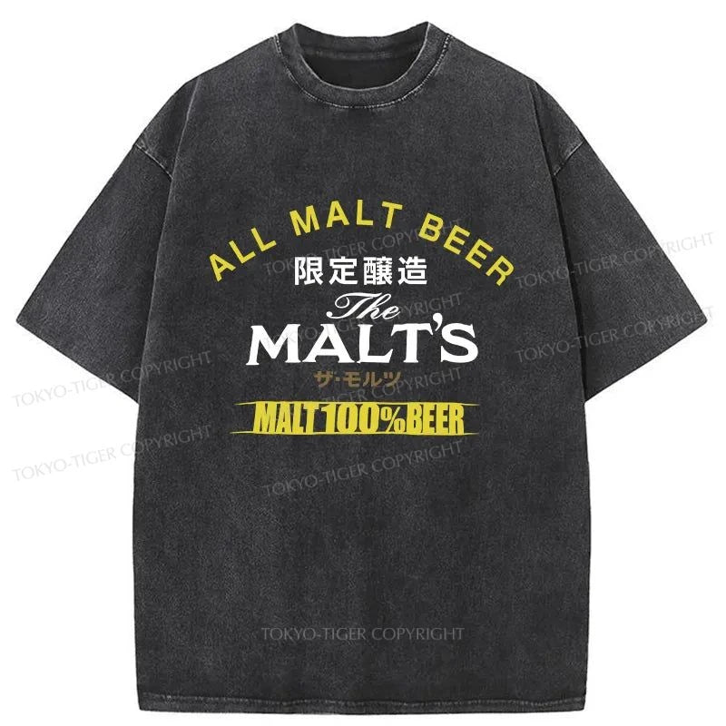 Tokyo-Tiger Malt Beer Japan Washed T-Shirt