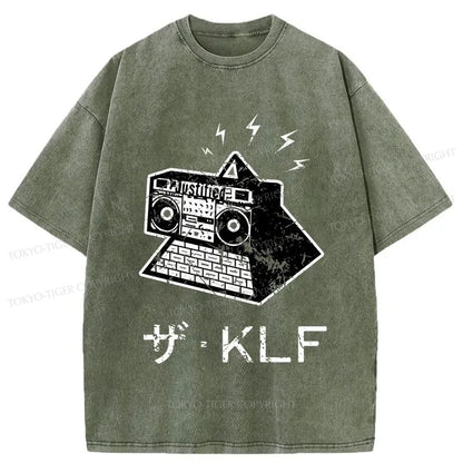 Tokyo-Tiger KLF Logo Japanese Washed T-Shirt