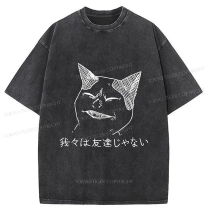 Tokyo-Tiger Cold Cat Washed T-Shirt