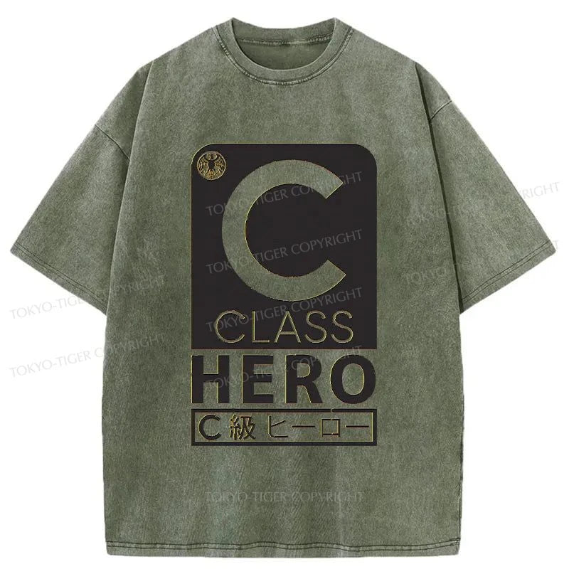 Tokyo-Tiger C Class Hero Faction Japanese Washed T-Shirt