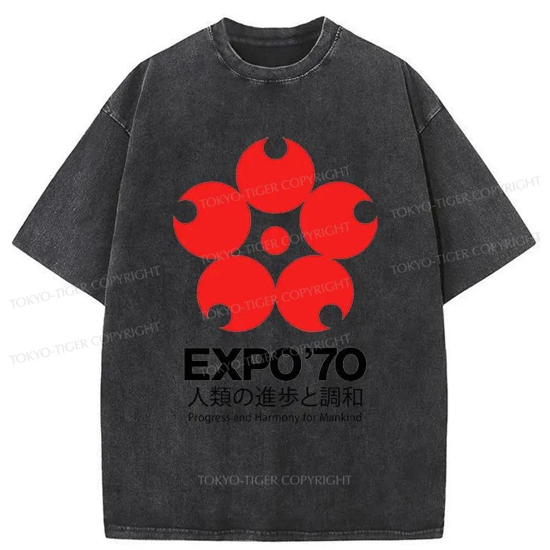 Tokyo-Tiger World Expo'70 Washed T-Shirt