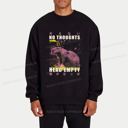 Tokyo-Tiger No Thoughts Head Empty Sweatshirt