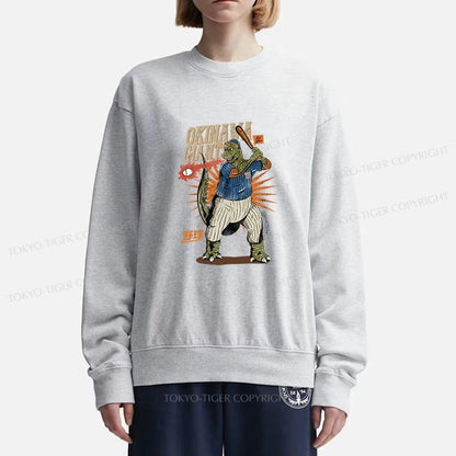 Tokyo-Tiger OKINAWA GIANTS Dinosaur Sweatshirt