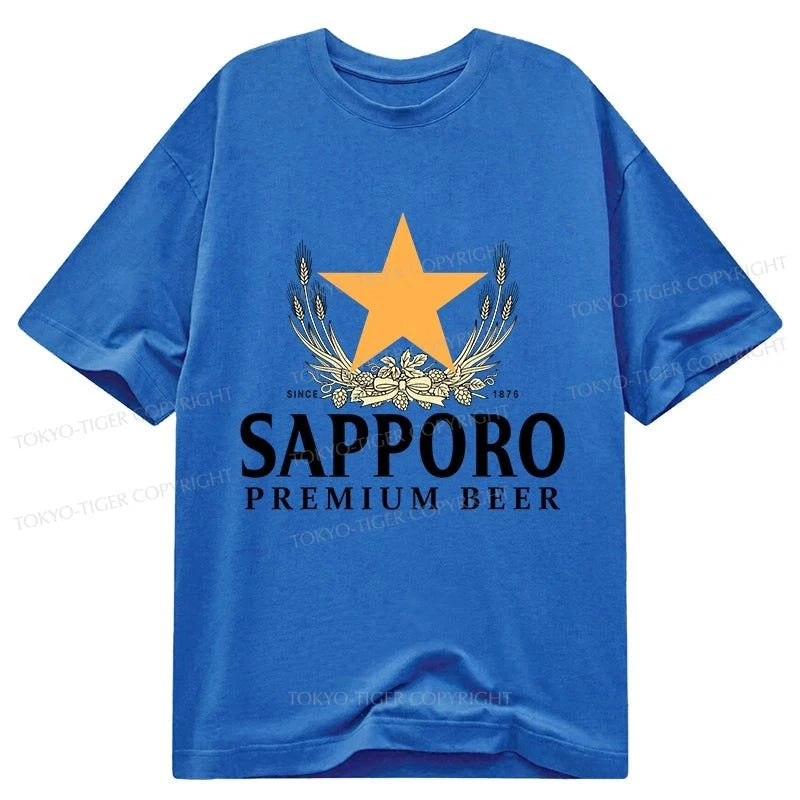 Tokyo-Tiger Sapporo Beer Logo Japanese Classic T-Shirt