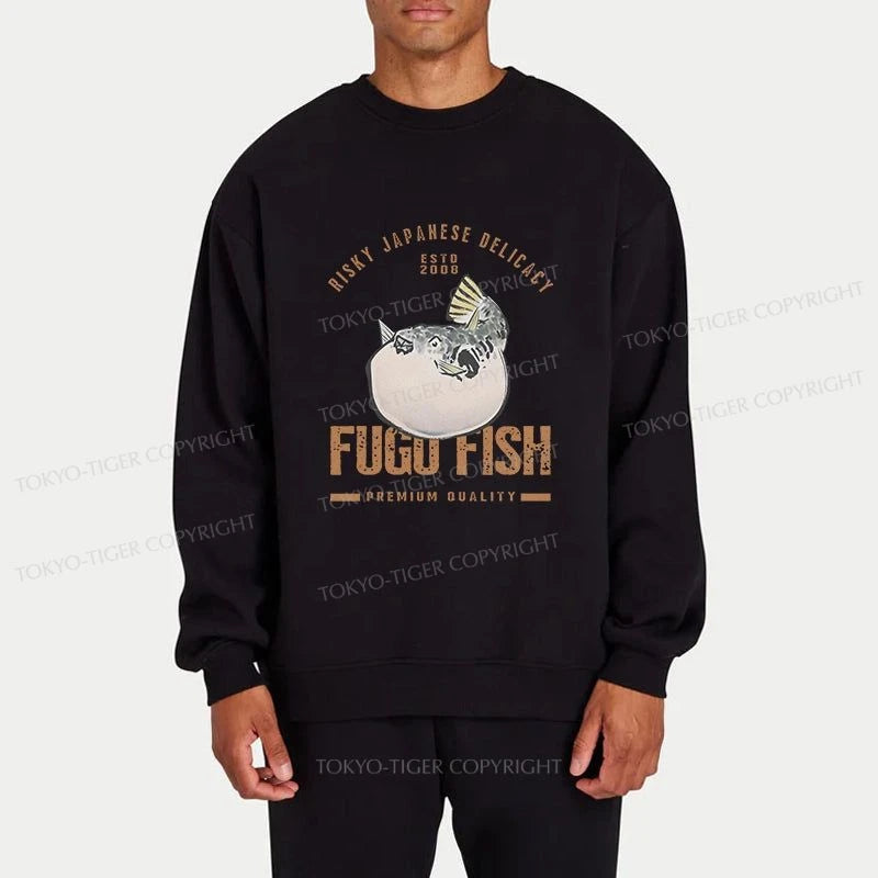 Tokyo-Tiger Fugu Fish Japanese Sweatshirt