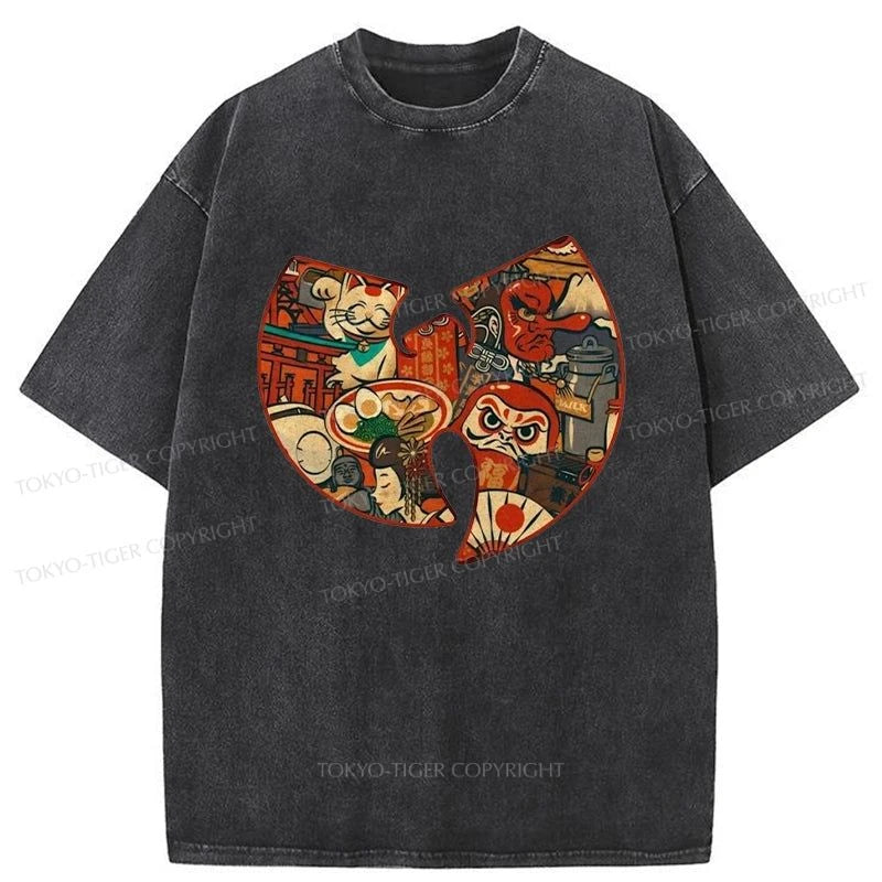 Tokyo-Tiger Wutang Clan Japanese Washed T-Shirt