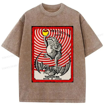 Tokyo-Tiger Takashima Matchbox Japanese Washed T-Shirt