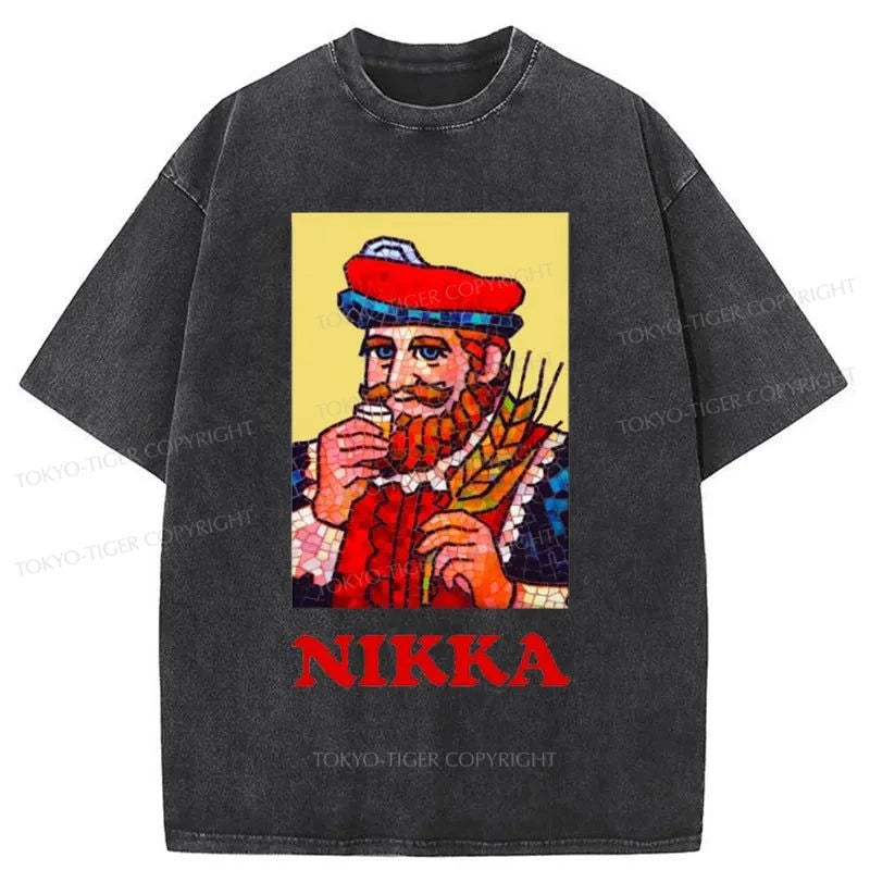 Tokyo-Tiger NIKKA Japanese Washed T-Shirt