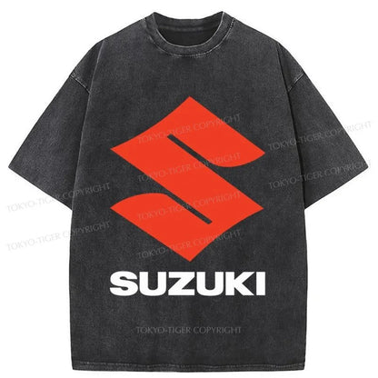 Tokyo-Tiger SUZUKI Logo Washed T-Shirt