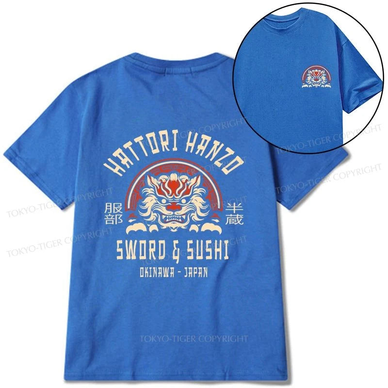 Tokyo-Tiger Hattori Hanzo Sword Front Back Classic T-Shirt