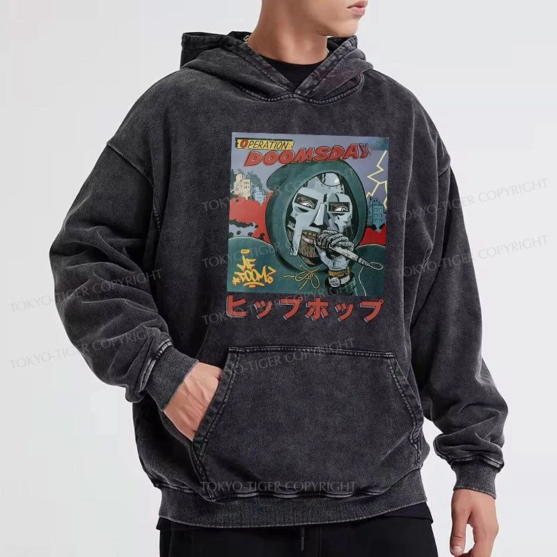 Tokyo-Tiger Mf Doom Japan Washed Hoodie