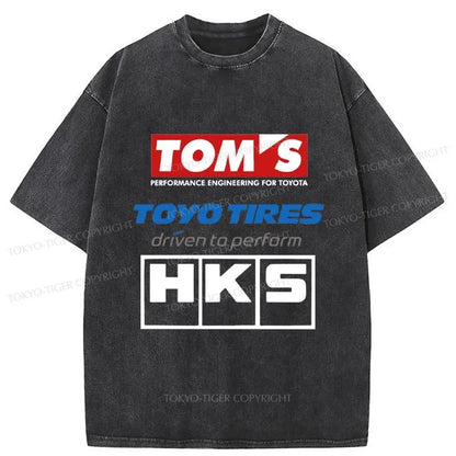 Tokyo-Tiger Toyo Tires Japan Washed T-Shirt