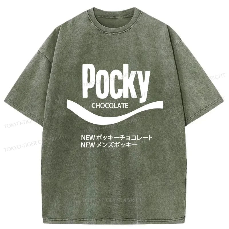 Tokyo-Tiger Pocky Logo Washed T-Shirt