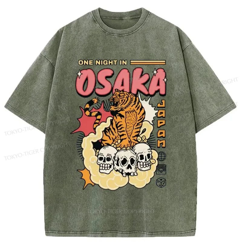 Tokyo-Tiger Osaka Tiger Washed T-Shirt