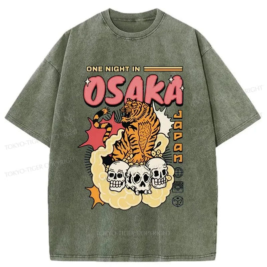 Tokyo-Tiger Osaka Tiger Washed T-Shirt