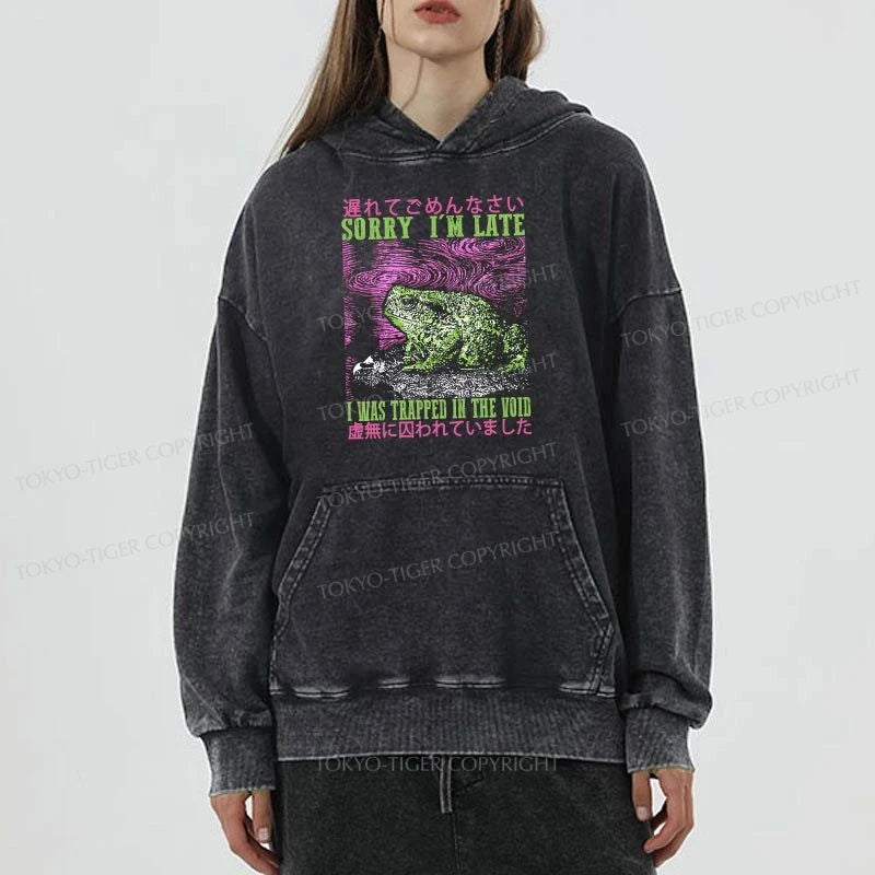 Tokyo-Tiger A Frog In Distress Japanese Washed Hoodie