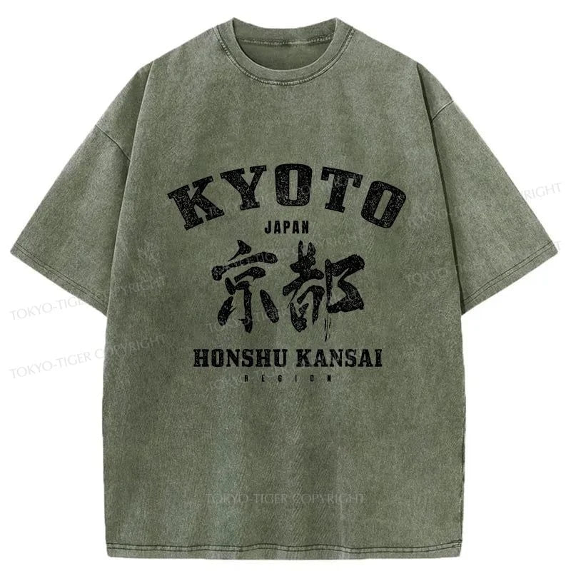 Tokyo-Tiger Japanese Kyoto Washed T-Shirt