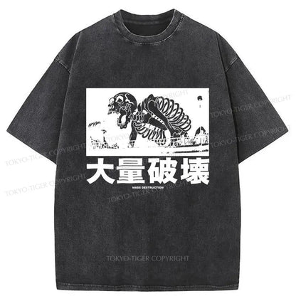 Tokyo-Tiger Mass Destruction Japan Washed T-Shirt