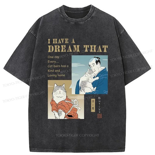 Tokyo-Tiger I Have A Dream Japanese Washed T-Shirt