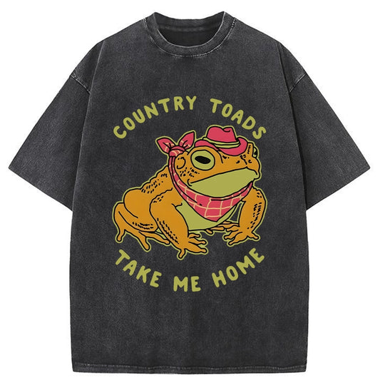 Tokyo-Tiger Country Style Frog Washed T-Shirt