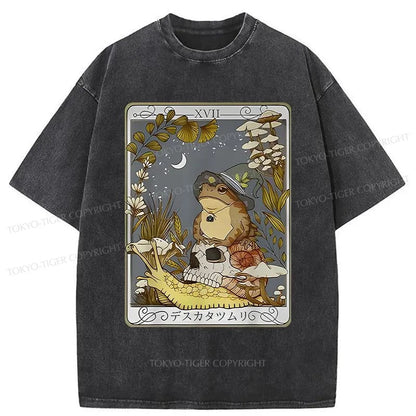 Tokyo-Tiger Magic Frog Japanese Washed T-Shirt