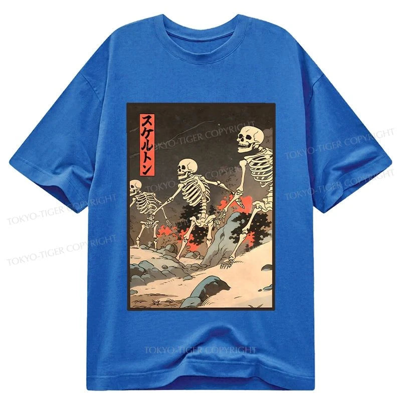 Tokyo-Tiger Japanese Rising Skeletons Classic T-Shirt