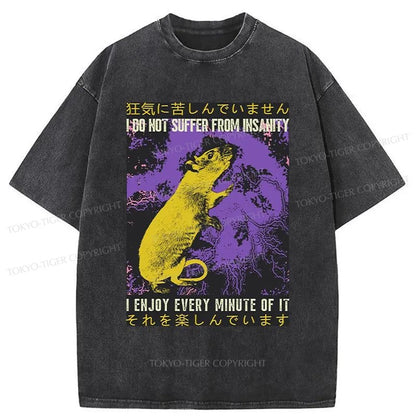 Tokyo-Tiger I Enjoy Every Minute Of It Washed T-Shirt