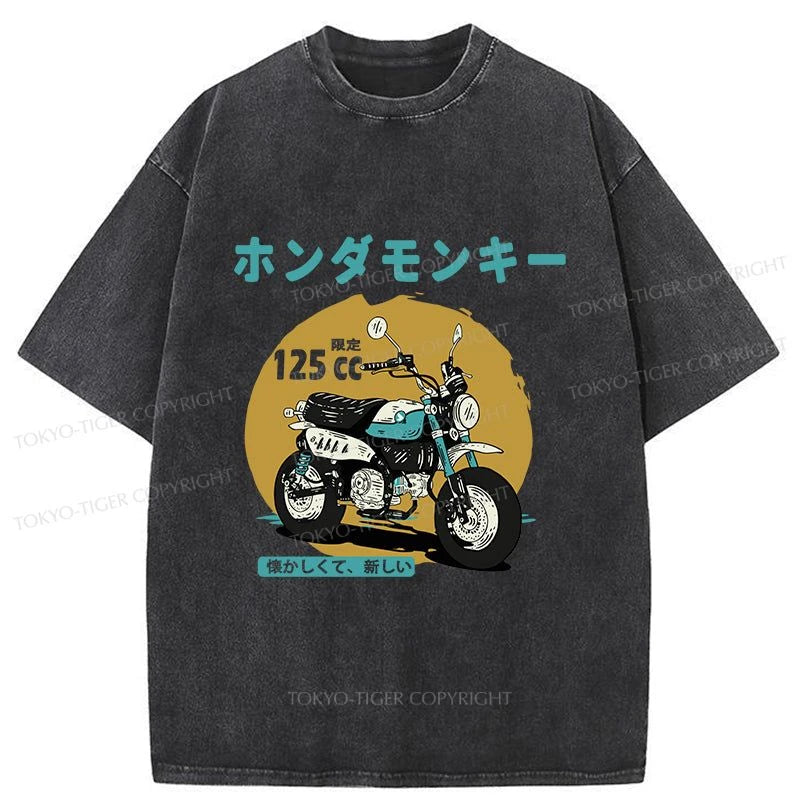 Tokyo-Tiger Honda Motorcycle Japanese Washed T-Shirt