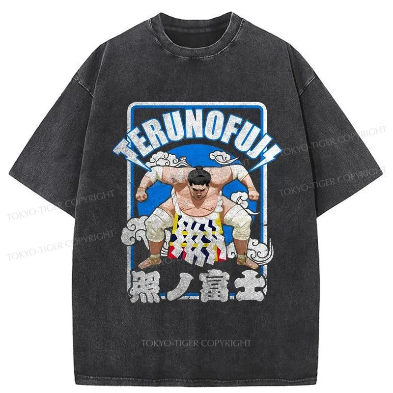 Tokyo-Tiger Sumo Japanese Sport Washed T-Shirt