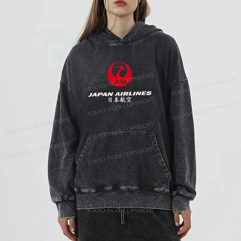 Tokyo-Tiger Japan Airlines Washed Hoodie