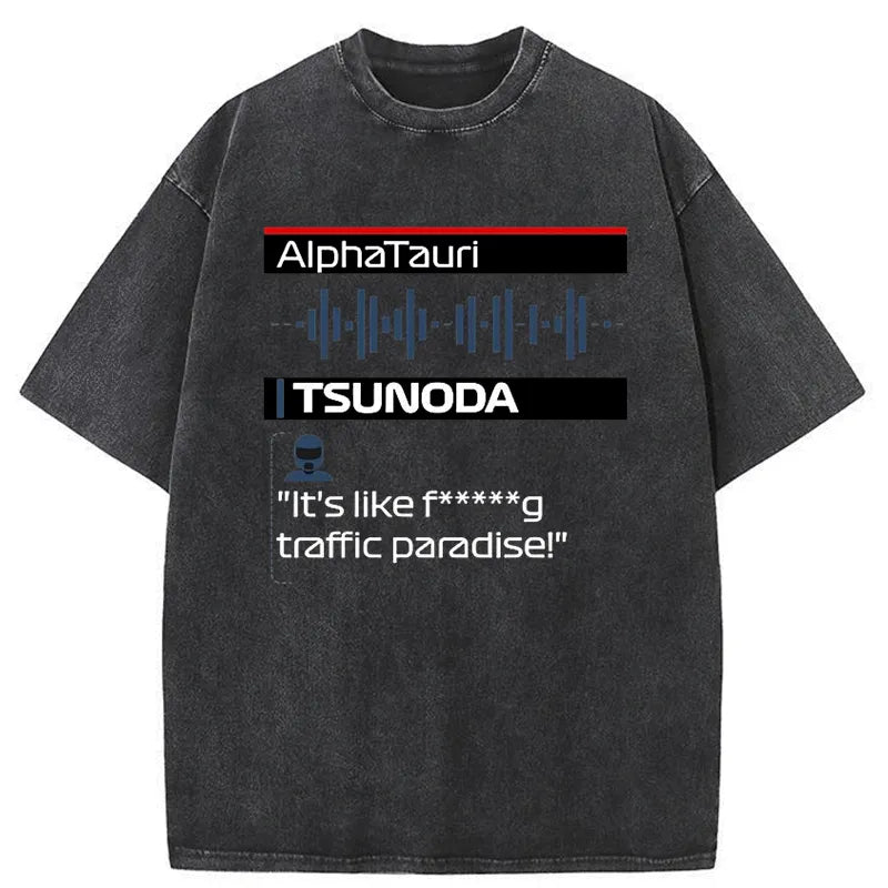 Tokyo-Tiger Yuki Tsunoda Radio Japanese Washed T-Shirt