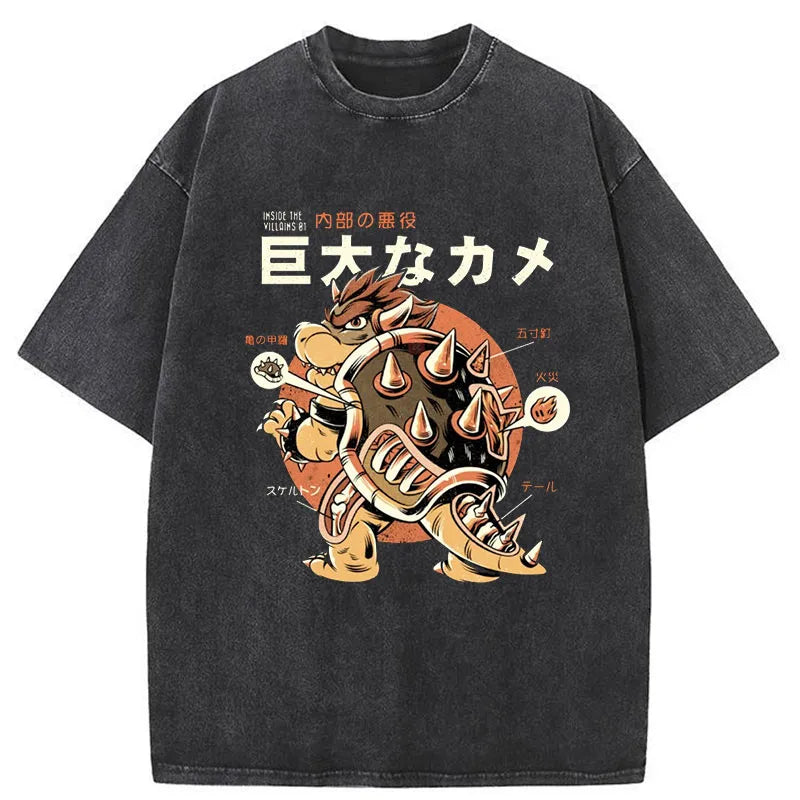 Tokyo-Tiger Vintage Kame Monster Washed T-Shirt