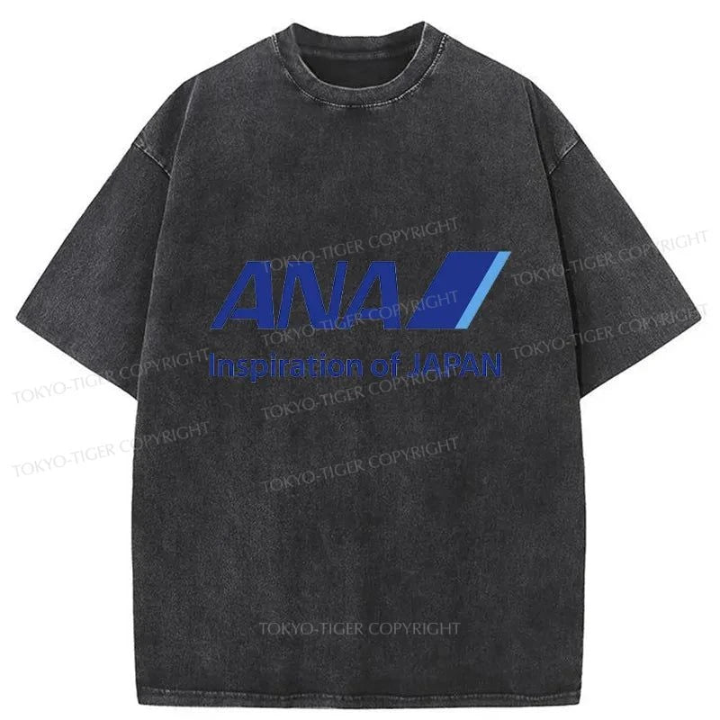 Tokyo-Tiger All Nippon Airways Washed T-Shirt