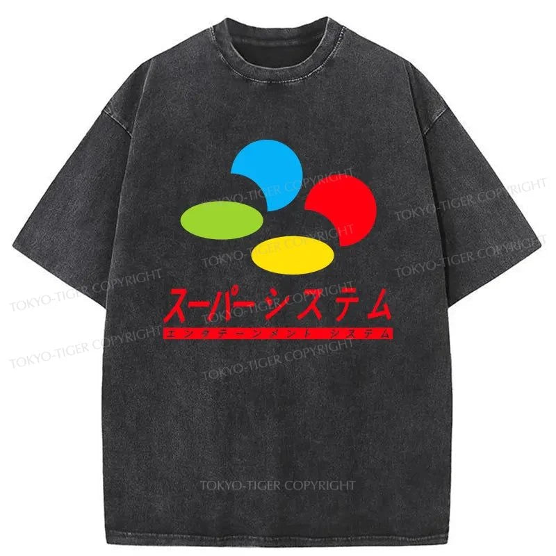 Tokyo-Tiger Super Kanji System Washed T-Shirt