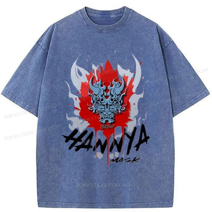 Tokyo-Tiger Hannya Mask Japan Washed T-Shirt