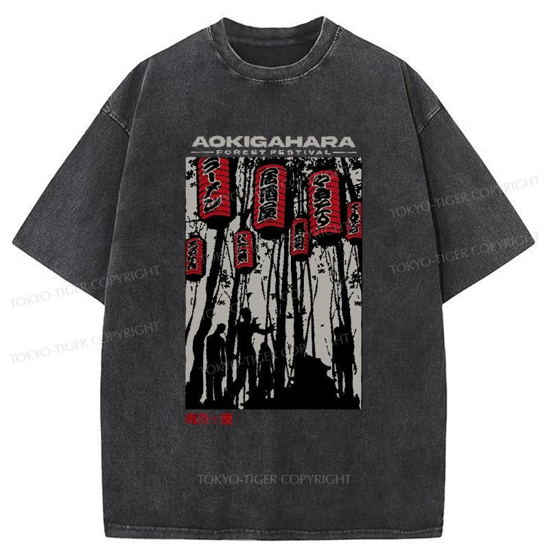 Tokyo-Tiger Aokigahara Japanese Washed T-Shirt