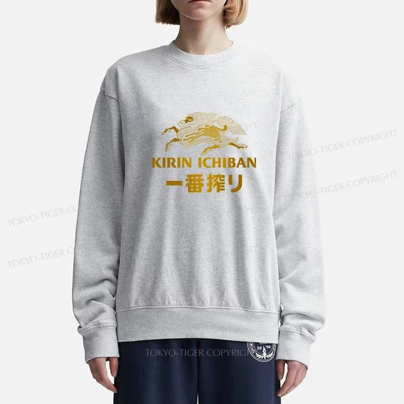 Tokyo-Tiger Japanese Beer Art Print Sweatshirt