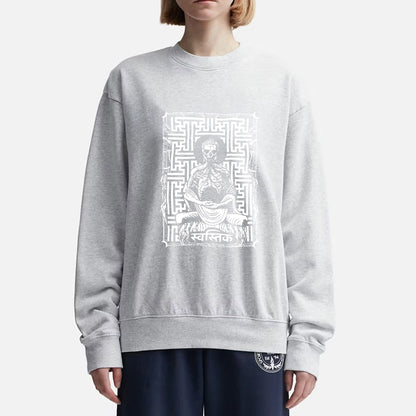 Tokyo-Tiger Sayagata Buddha Graphic Sweatshirt