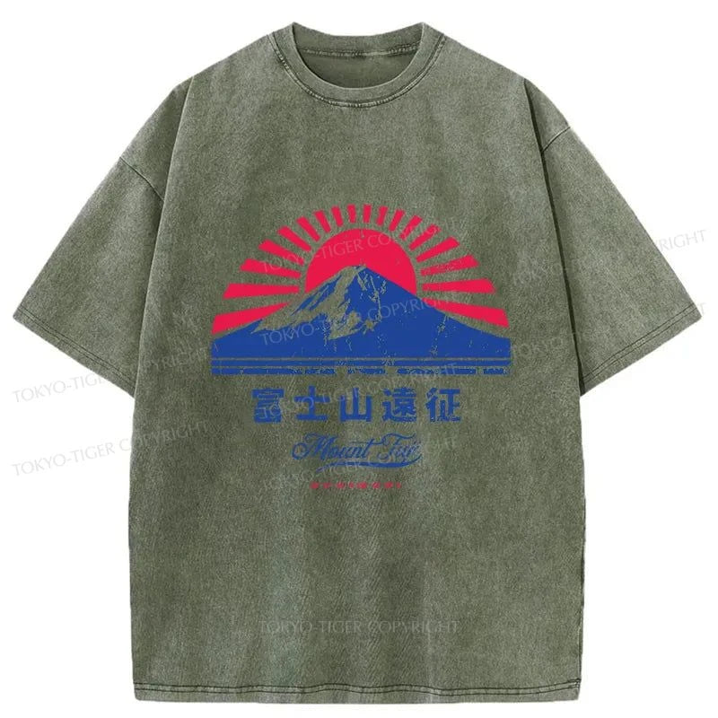 Tokyo-Tiger Mount Fuji Expedition Washed T-Shirt