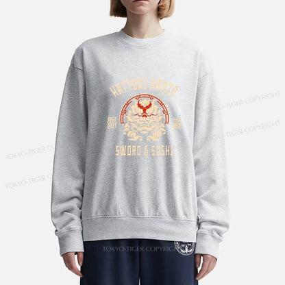 Tokyo-Tiger Hattori Hanzo Sword And Sushi Japanese Sweatshirt