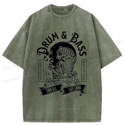 Tokyo-Tiger Drum & Bass Tiger Washed T-Shirt