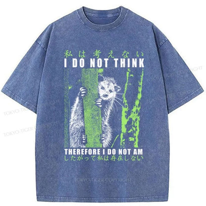 Tokyo-Tiger Stupid Possum Japan Washed T-Shirt