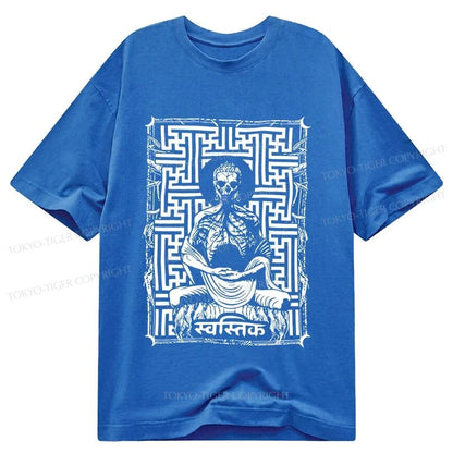 Tokyo-Tiger Sayagata Buddha Graphic Classic T-Shirt