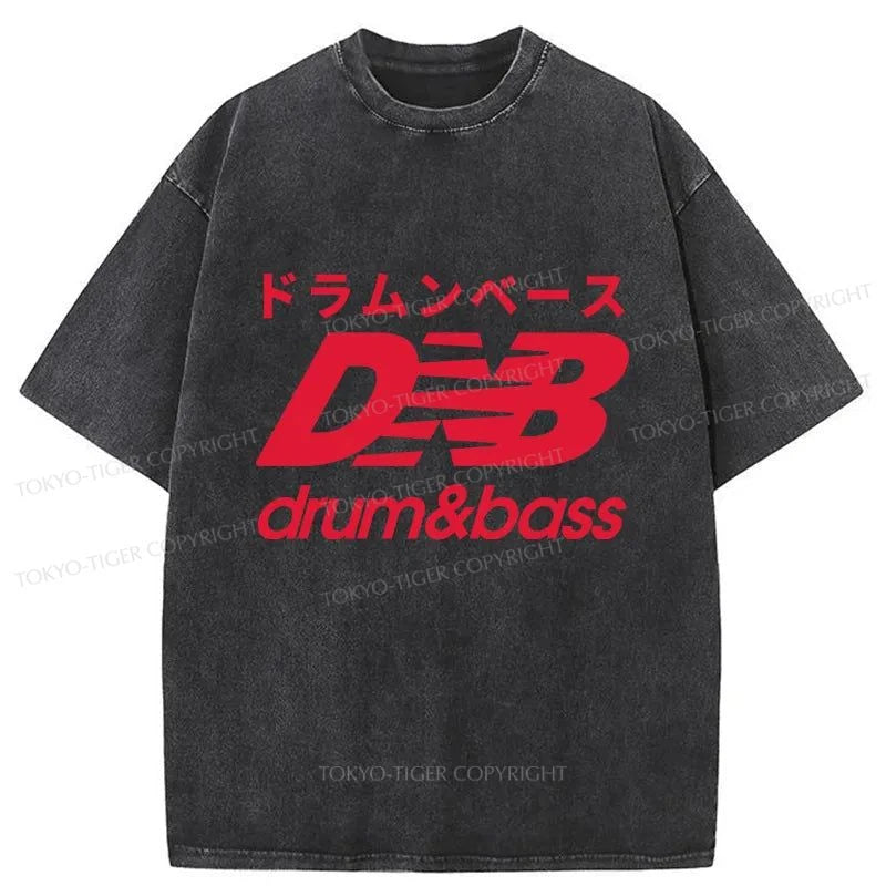 Tokyo-Tiger Drum And Bass Japan Washed T-Shirt