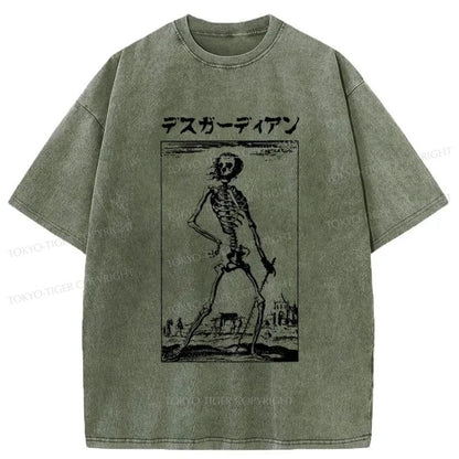 Tokyo-Tiger Death Guardian Japanese Washed T-Shirt