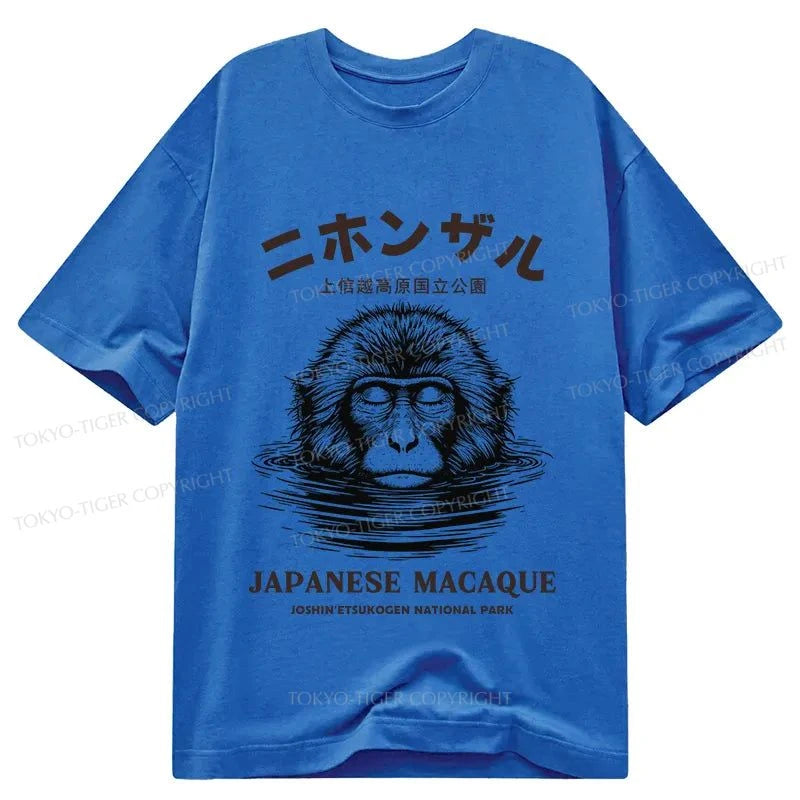 Tokyo-Tiger The Macaque Monkey In The Bath Japanese Classic T-Shirt